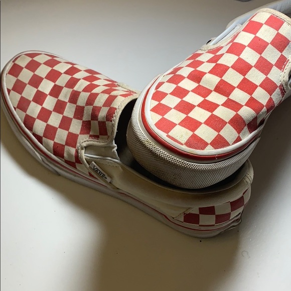 Slip-on Chex Red/White - Picture 2 of 3